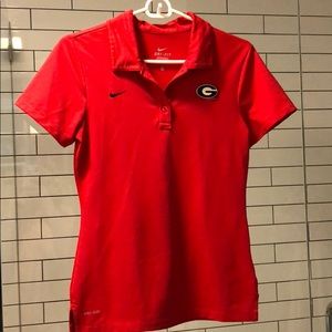 NWOT Georgia Polo (Nike Dri-Fit)